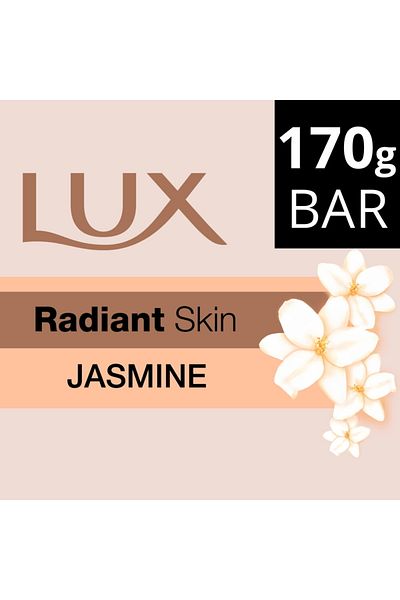 LUX Radiant Skin Jasmine Bar Soap 170 g – Gentle Cleansing with Jasmine Essence