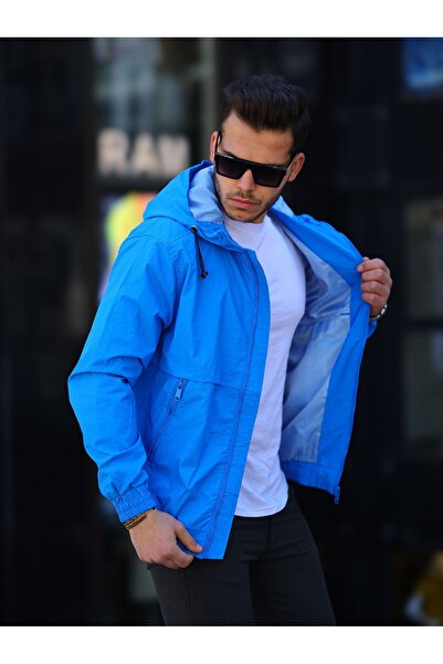 LTC Jeans Ανδρικό μπουφάν με κουκούλα Crinkle ελαφρύ ανοιξιάτικο μπουφάν