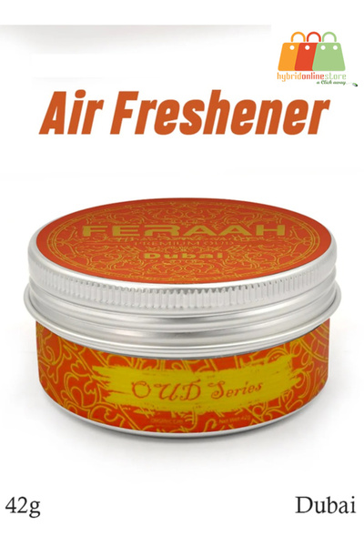 FERAAH معطر جو فاخر برائحة العود دبي 42 جرام، رائحة جميلة، مزيل للروائح، وأجو...