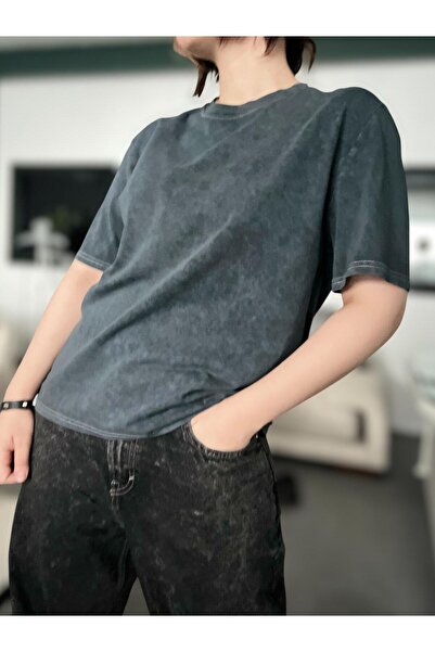 Sheesy Imprimare în degrade cu efect de denim tricou