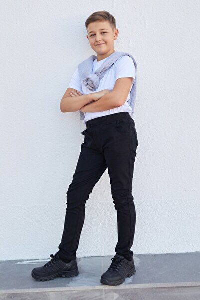 Fulla Moda Unisex Παιδικό σχολικό παντελόνι με ελαστική μέση