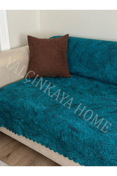 YALÇINKAYA HOME Damar Desenli Süngerli Kaymaz Taban Koltuk - Çekyat Örtüsü 170x205cm