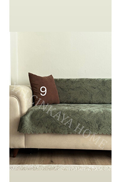 YALÇINKAYA HOME Damar Desenli Süngerli Kaymaz Taban Koltuk - Çekyat Örtüsü 17...
