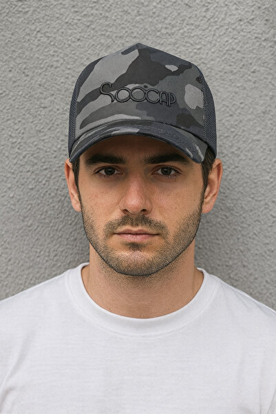 Soocap KAMUFLAJ DESENLİ ARKA FİLELİ CAP