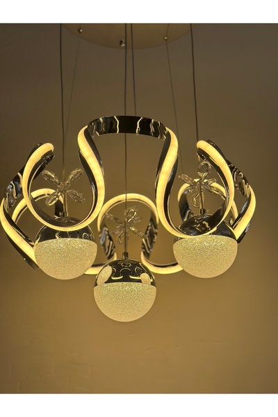 Lamira aydınlatma YENİ AHTAPOT 3 TOPLU LED AVİZE MODELİMİZ