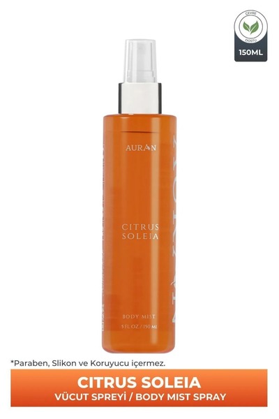 AURAN Citrus Soleia Parfümlü Kadın Vücut Spreyi Vücut Kokusu Vücut Misti Body...