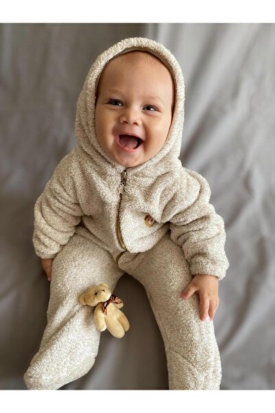 Minizade Wellsoft Plush Unisex Zippered Booties Winter Baby Sleeping Bag Children's Bag Children's Costume