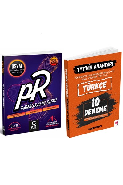 Anahtar Kitap 2026 Tyt'nin Anahtarı Türkçe 10'lu Deneme Paragrafın Ritmi Soru...