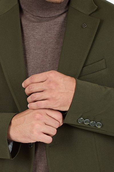 Frappoli Rollex Men's Khaki Lycra Fabric 2026 Winter Sports Blazer Jacket