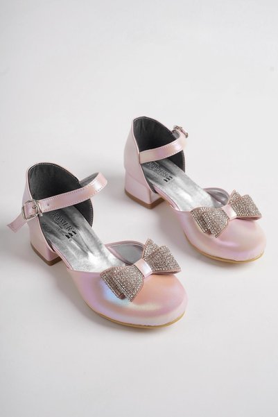 Ramer Bow Tie Girl's Evening Dress Shoes