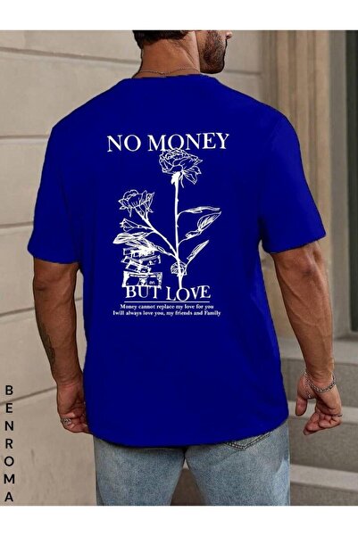 E-ROMA Υπερμεγέθη στάμπα Unisex Tisort με στάμπα