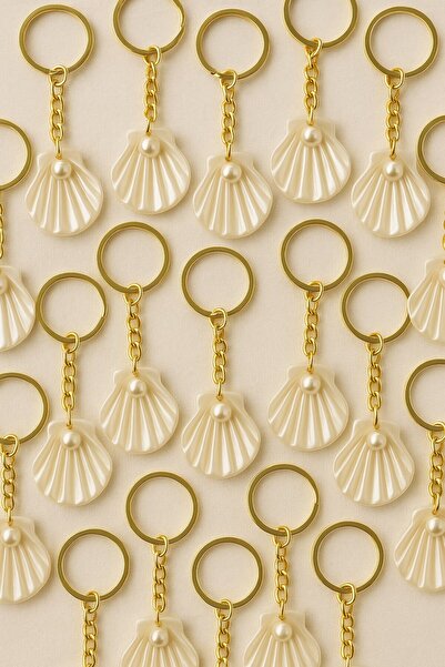 Emtory Home İstiridye Hediyelik Anahtarlık - 10 Adet - Kart ve Jelatin Yoktur...