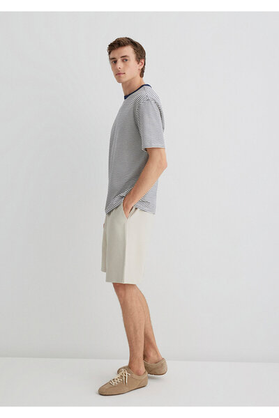 Mavi Beige Knitted Shorts 0410314-70144