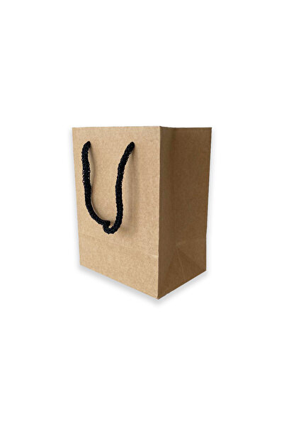 ABB Matbaa 10 Adet Kraft Kuyumcu Karton İpli Çanta (12x15x8)