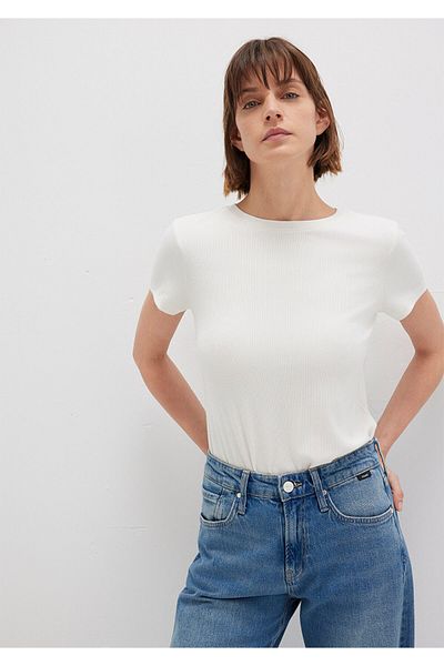 Mavi White Basic T-Shirt Slim Fit 1612904 -80194