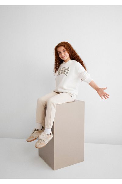 Mavi White logo Printed Hooded Sweatshirt - 7610035 -81964