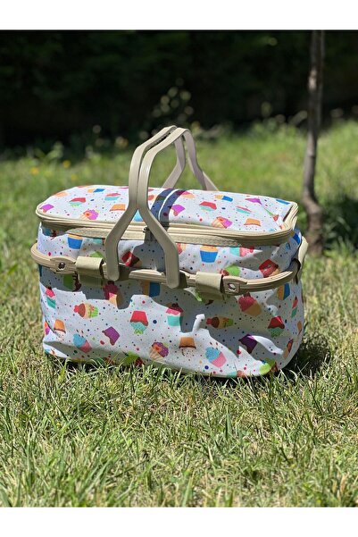 Kale Termos WİNNERTREND İZOLASYONLU Kek Desenli Piknik Çanta