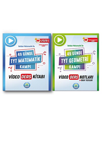 REHBER MATEMATİK YAYINLARI 49 Günde TYT Geometri Video Ders Notları ve TYT Ma...