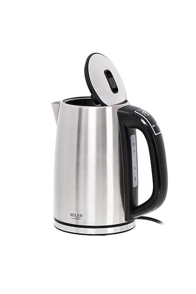 adler Kettle, Adler, Stainless Steel, 1.7L, 2200W, Silver