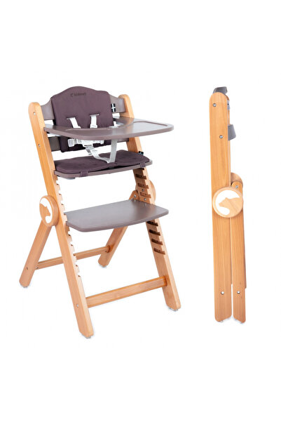 Kidnort Scaun de masa pentru copii multifunctional Drommer Brown, pliabil, di...