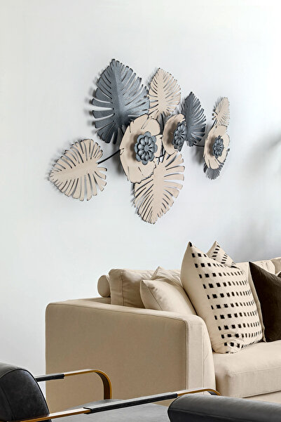 ENZODEKOR Tropical Metal Duvar Tablosu, Ev Ofis Otel Duvar Panosu