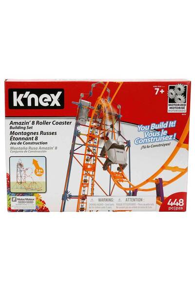 K'nex Knex Amazin 8 Roller Coaster Motorlu Yapım Seti 448 Parça