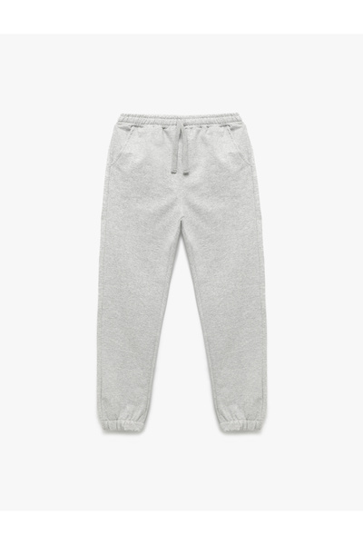 Koton Rahat Lastikli Paça Cepli Basic Jogger Eşofman Altı