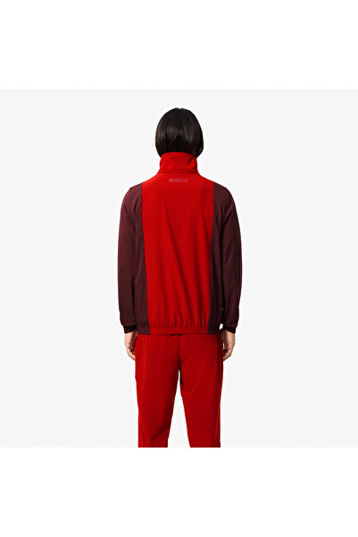 Lacoste SPORT x Novak Djokovic Erkek Regular Fit Renk Bloklu Kırmızı Eşofman Takımı