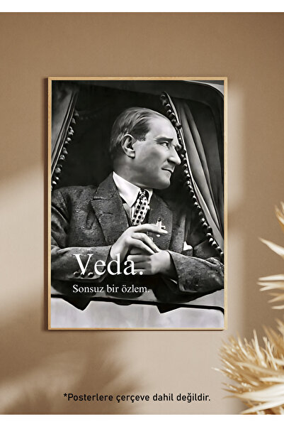 One Little Happiness Atatürk Posteri Poster Estetik Duvar Posteri , Çerçevesi...