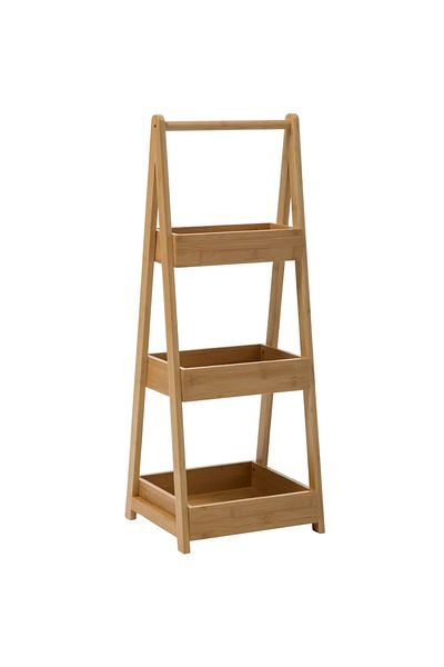 5FiveSmart 5Five Green Harmony 3-tier bamboo shelf, 30x25x78 cm, brown