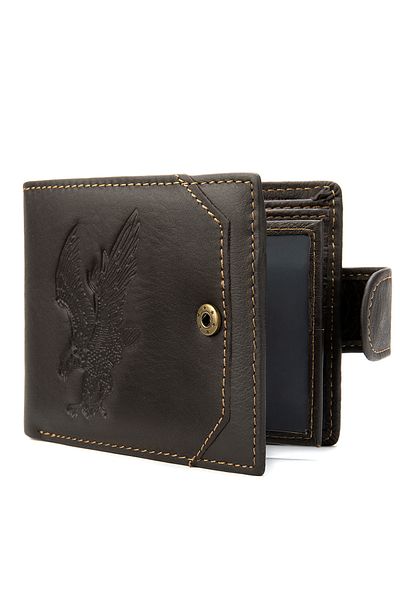 OEM Men's wallet, PT663 Edward, genuine leather, Dark brown