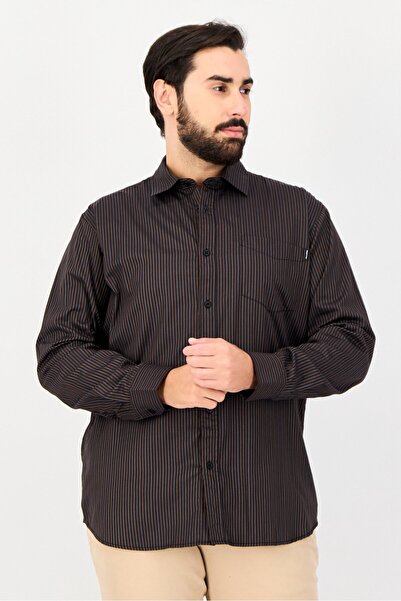 Kenneth Cole Men Slim Fit Stripe Long Sleeves Casual Shirt, Multicolor