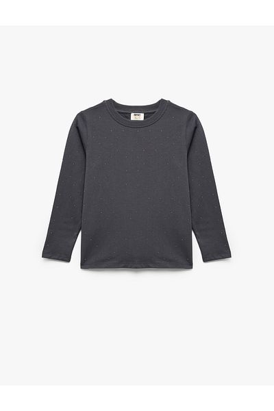 Koton Long Sleeve Crew Neck Cotton T-Shirt