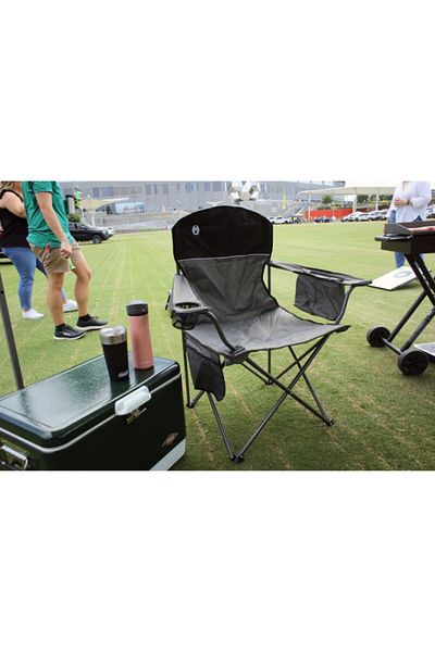 Coleman High-Quality and Durable Folding Camping Chair with Built-In 4-Can Cooler