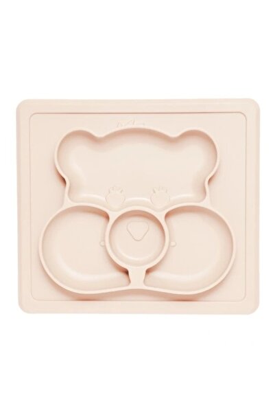 Kidnort Platou compartimentat din silicon anti-alunecare 450 ml Retter Mjolk Bej