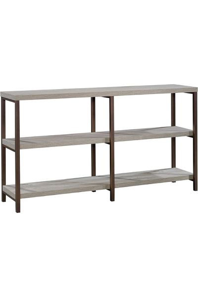 Sauder Manhattan Gate Open Shelving Rectangular Console Table
