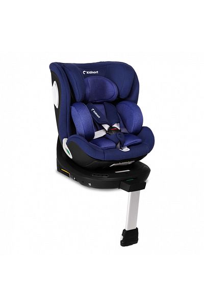 Kidnort Child car seat, Kidnort, with isofix base, stabilizer leg, 360 rotating, i-Size R129, tet