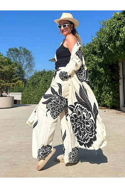 BRGCLOTHING Design Loose Plus Size Shirt Pants Double Suit Suitable for Hijab