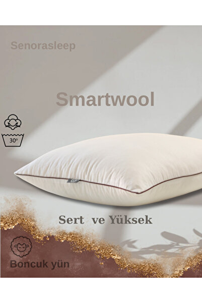SENORA Smart Sert ve yüksek yün yastık (boncuk yün)