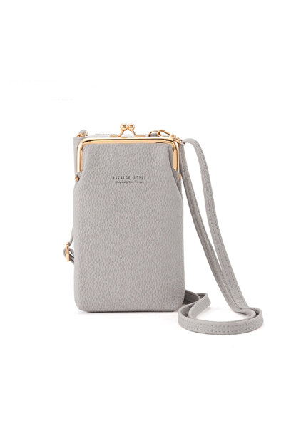 OEM Geantă de umăr pentru smartphone, carduri și bani, elegantă și practică, gri