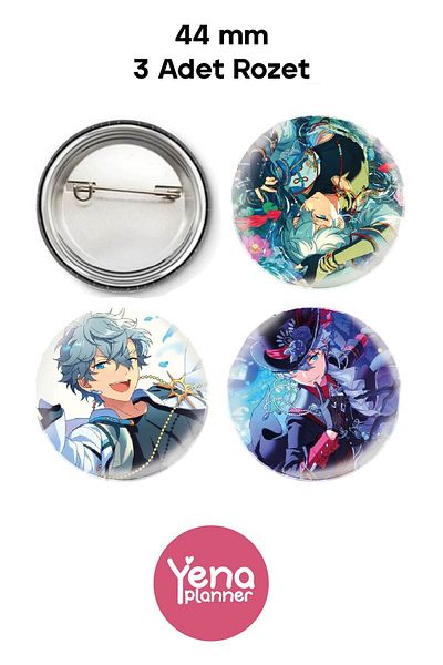 Yenaplanner Ensemble Stars Bag Ornament / Badge Set