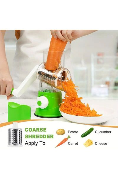 OEM Multifunctional Grater Pro - Vegetables, Fruits, 3 Stainless Steel Rotating Blades