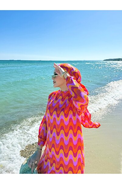 Melike Tatar Πολύχρωμο Φόρεμα 32-3583