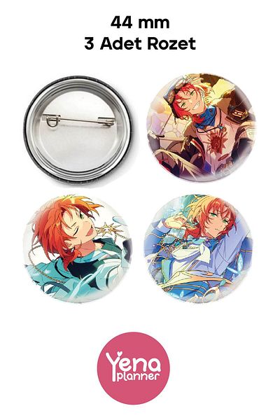 Yenaplanner Ensemble Stars Bag Ornament / Badge Set