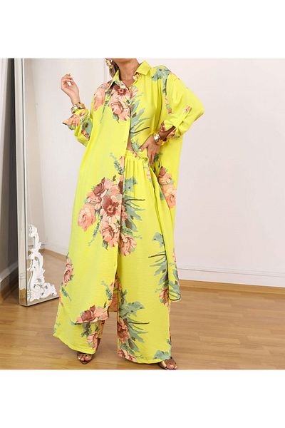 BRGCLOTHING Design Loose Plus Size Shirt Pants Double Suit Suitable for Hijab