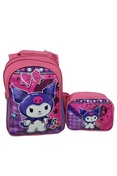 PartAntalya First School Bag Girl's Kuromipatterned First School Bag 3 Compartments