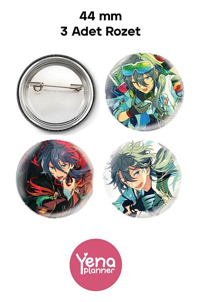 Yenaplanner Ensemble Stars Bag Ornament / Badge Set