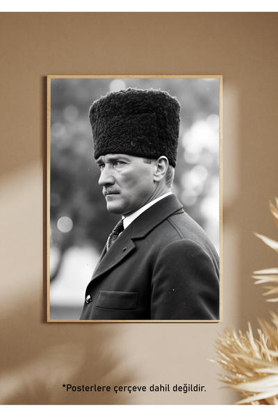 One Little Happiness Atatürk Posteri Poster Estetik Duvar Posteri , Çerçevesi...