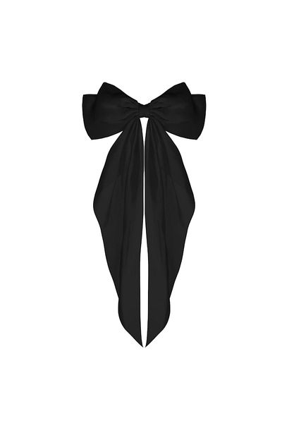 General Store Hair Clip with Oversized Bow, SA&SO General Store®, 32 x 18 cm, Black