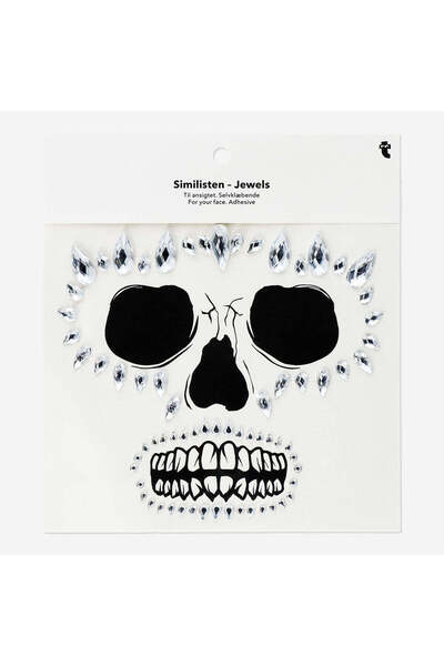 Flying Tiger Copenhagen Işıltılı Gri Yüz Taşı Stickerları